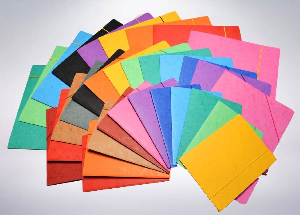 CAM A5 prespán színes gumis mappa