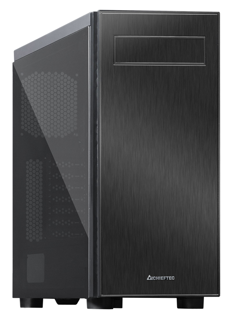 CHIEFTEC AL-02B-TG-OP fekete (táp nélküli) ablakos ATX ház
