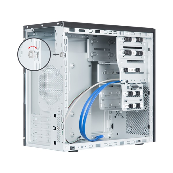 CHIEFTEC BD-25B-350GPB fekete 350W mATX ház