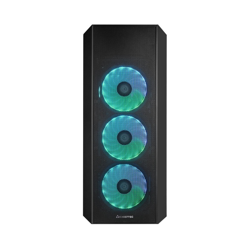 CHIEFTEC GL-04B-OP fekete (táp nélküli) ablakos ATX ház