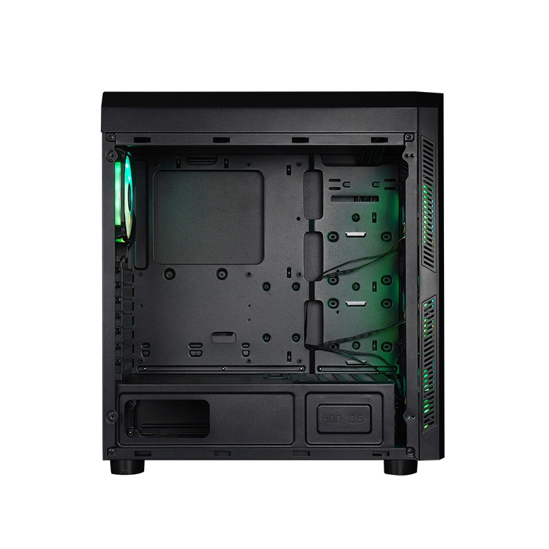 CHIEFTEC GL-04B-OP fekete (táp nélküli) ablakos ATX ház