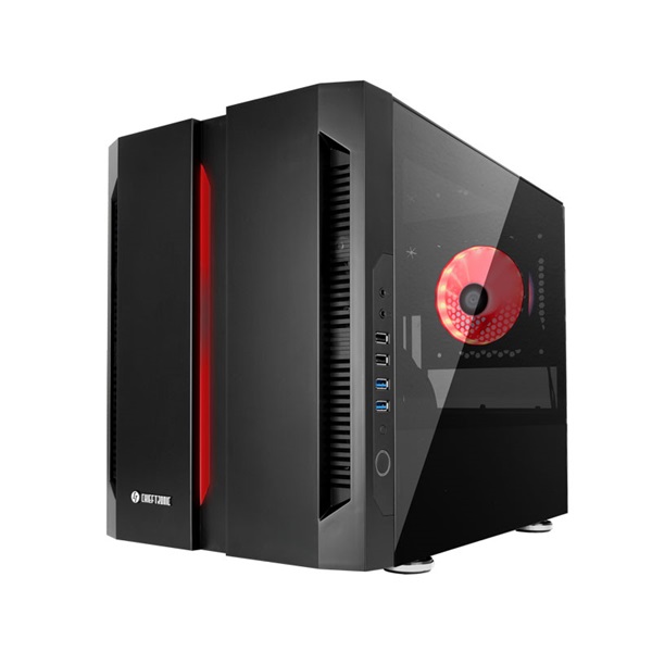 CHIEFTEC GM-01B-OP fekete (táp nélküli) ablakos mATX ház