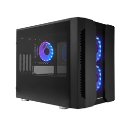 CHIEFTEC GM-02B-OP fekete (táp nélküli) ablakos mATX ház