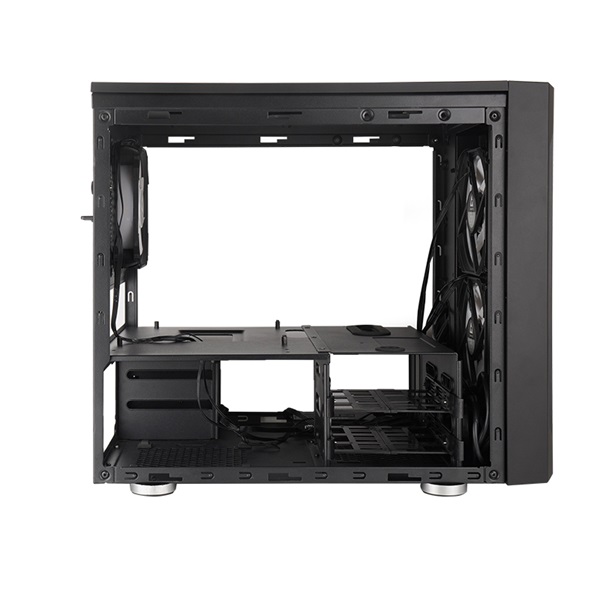 CHIEFTEC GM-02B-OP fekete (táp nélküli) ablakos mATX ház