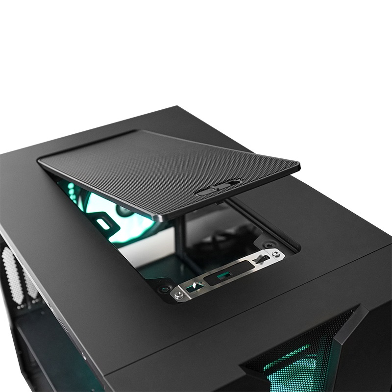 CHIEFTEC GM-02B-OP fekete (táp nélküli) ablakos mATX ház