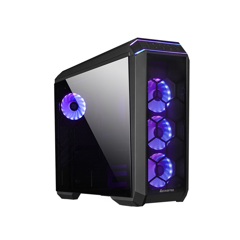 CHIEFTEC GP-03B-OP fekete (táp nélküli) ablakos ATX ház