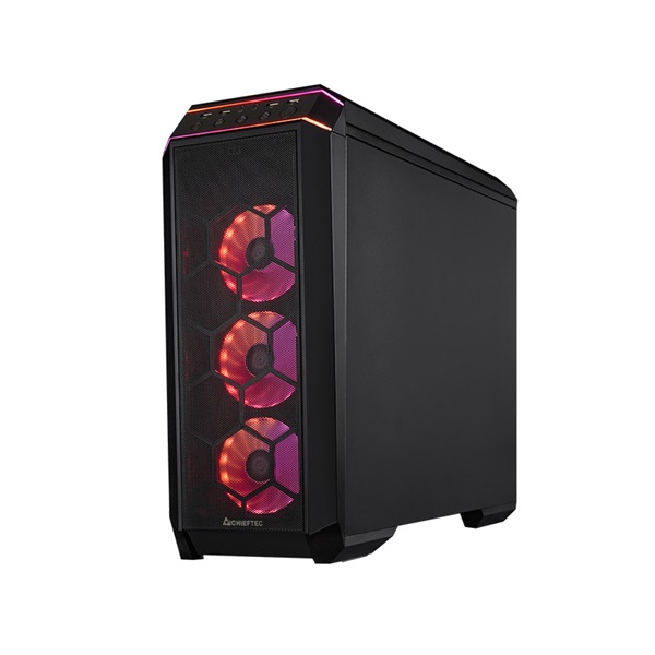 CHIEFTEC GP-03B-OP fekete (táp nélküli) ablakos ATX ház