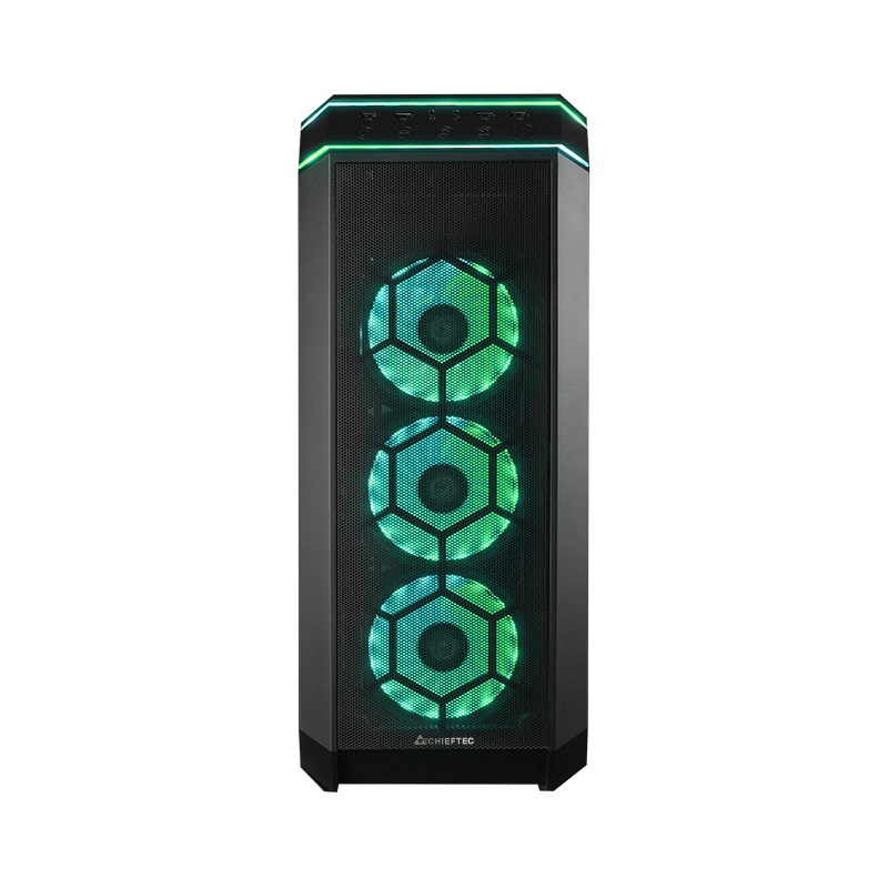 CHIEFTEC GP-03B-OP fekete (táp nélküli) ablakos ATX ház