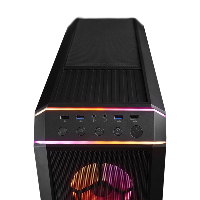 CHIEFTEC GP-03B-OP fekete (táp nélküli) ablakos ATX ház