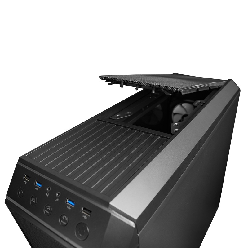 CHIEFTEC GP-03B-OP fekete (táp nélküli) ablakos ATX ház