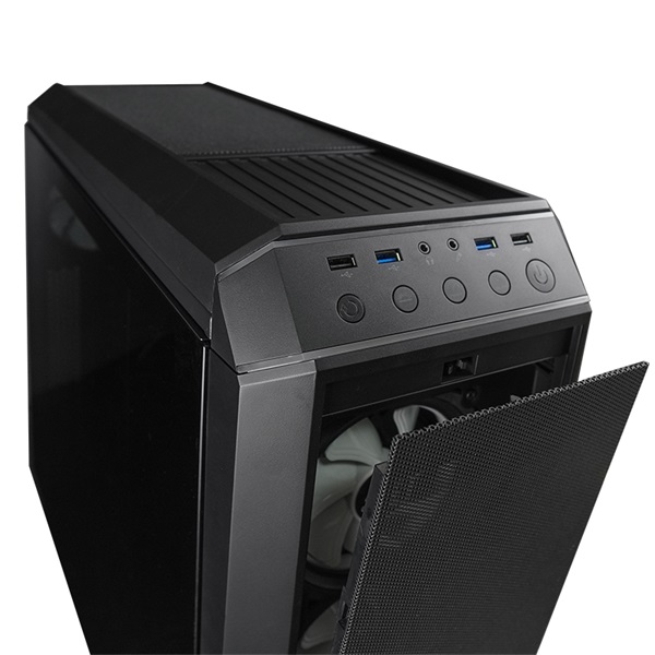 CHIEFTEC GP-03B-OP fekete (táp nélküli) ablakos ATX ház