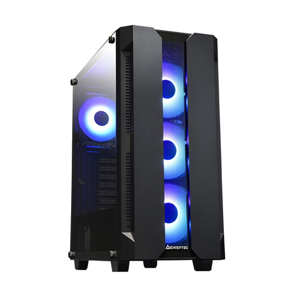 CHIEFTEC GS-01B-OP fekete (táp nélküli) ablakos ATX ház
