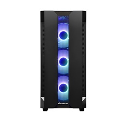 CHIEFTEC GS-01B-OP fekete (táp nélküli) ablakos ATX ház