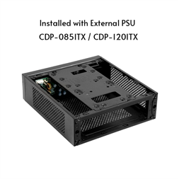 CHIEFTEC Ház Compact IX-01B-120W, ITX, 120W Tápegységgel, fekete