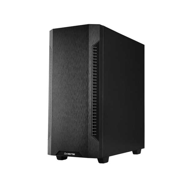 CHIEFTEC Ház ELOX AS-01B-OP ATX, 1db Ventillátorral, Tápegység nélkül, Fekete