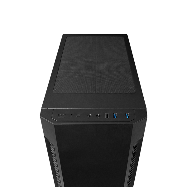 CHIEFTEC Ház ELOX AS-01B-OP ATX, 1db Ventillátorral, Tápegység nélkül, Fekete