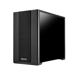CHIEFTEC Ház UNI BX-10B-OP ATX, Tápegység nélkül, 1db Ventilátorral, USB-C porttal, Edzett üveg oldallap, fekete