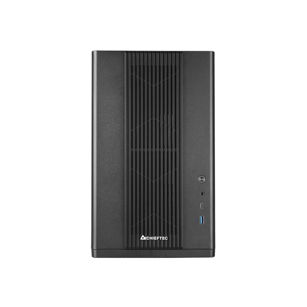 CHIEFTEC Ház UNI BX-10B-OP ATX, Tápegység nélkül, 1db Ventilátorral, USB-C porttal, Edzett üveg oldallap, fekete