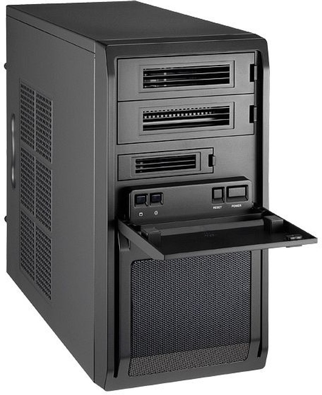 CHIEFTEC LT-01B-OP fekete (táp nélküli) mATX ház