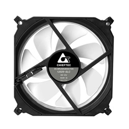 CHIEFTEC Rendszerhűtő Ventilátor, Tornado, 12cm, RGB LED, fekete