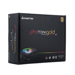 CHIEFTEC Tápegység Moduláris, Photon Gold 650W, 14cm, RGB világítás, ATX BOX