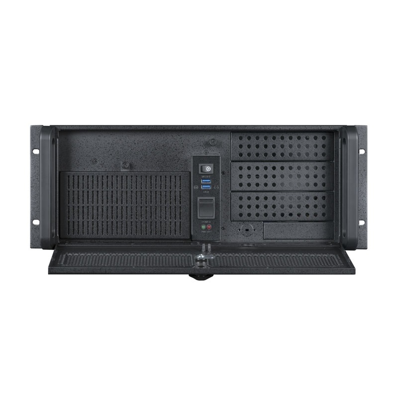 CHIEFTEC UNC-410S-B-U3-OP fekete (táp nélküli) 4U rackbe szerelhető ATX ház