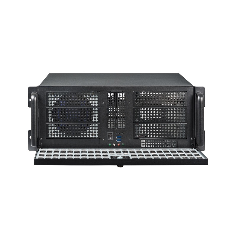 CHIEFTEC UNC-411E-B-OP fekete (táp nélküli) 4U rackbe szerelhető ATX ház