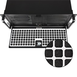 CHIEFTEC UNC-411E-B-OP fekete (táp nélküli) 4U rackbe szerelhető ATX ház