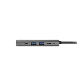 CHIEFTEC USB HUB 5-in-1, USB-C, 2xUSB-A, USB-C, HDMI, 80W USB-C Töltő port, fekete