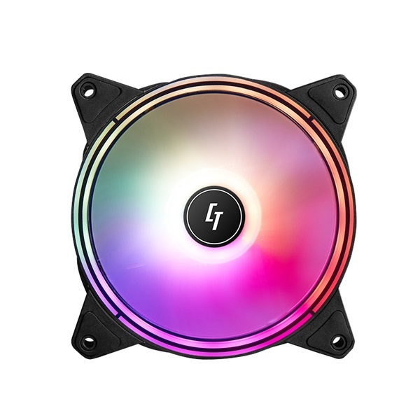 CHIEFTEC Ventilátor NF-1225RGB, 12cm, ARGB LED, fekete