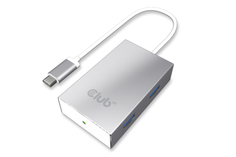 CLUB3D SenseVision USB 3.0 C - 4x USB 3.0 A HUB