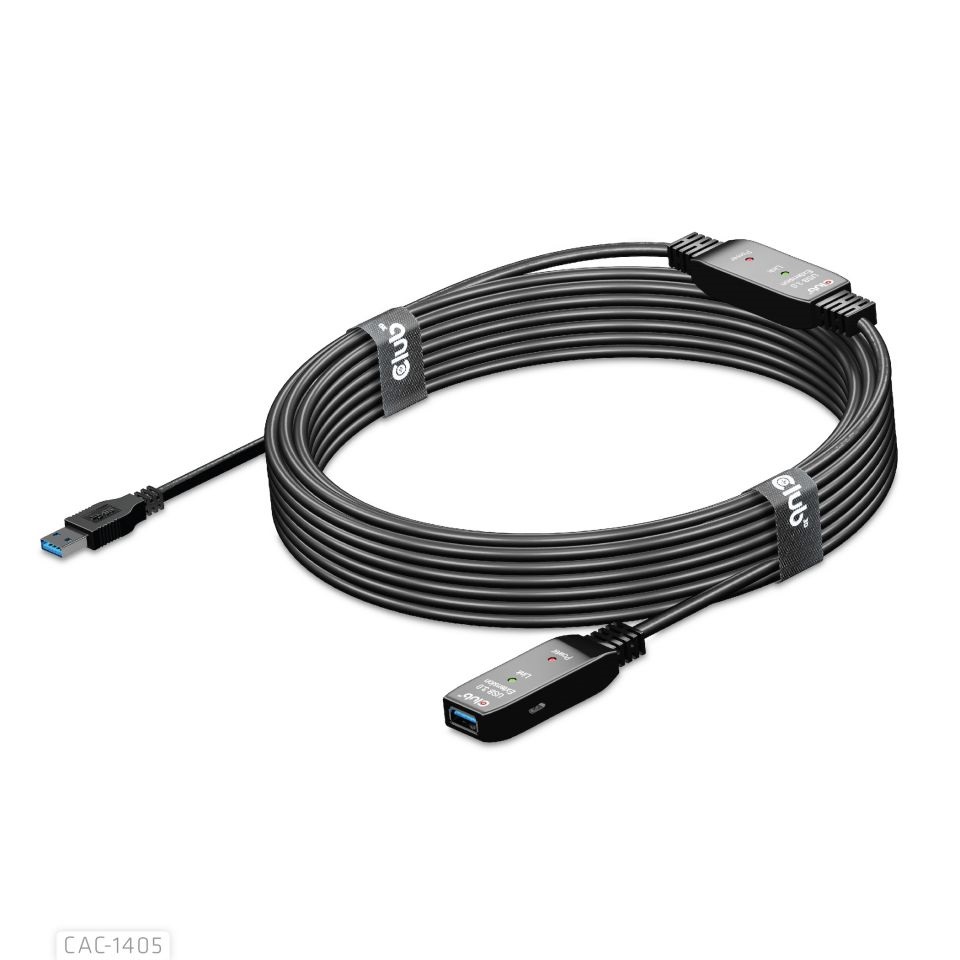 CLUB3D USB 3.2 Active Repeater 10m kábel