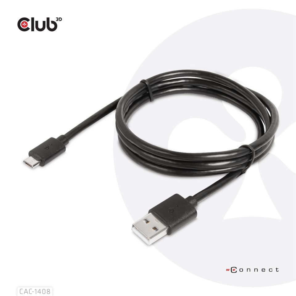 CLUB3D USB 3.2 Type A - micro USB 1m kábel