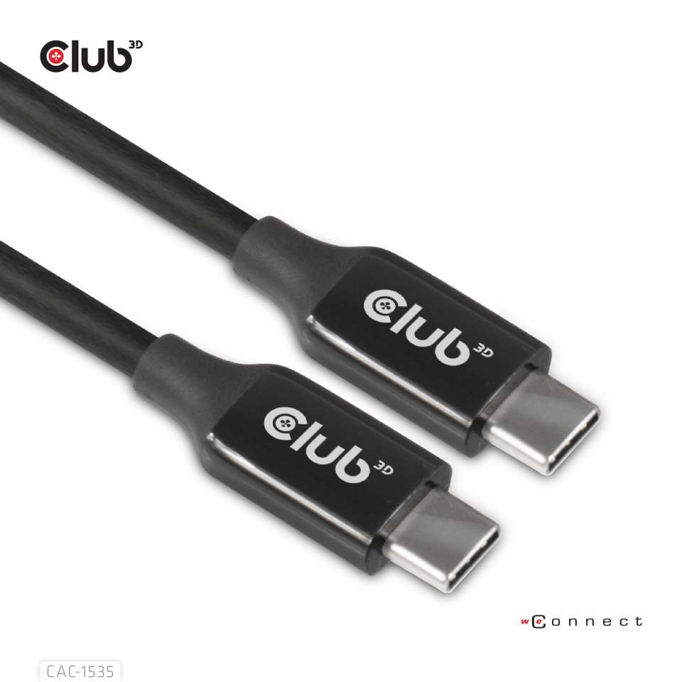 CLUB3D USB 3.2 Type C - USB 3.2 Type C 8K60Hz 5m kábel
