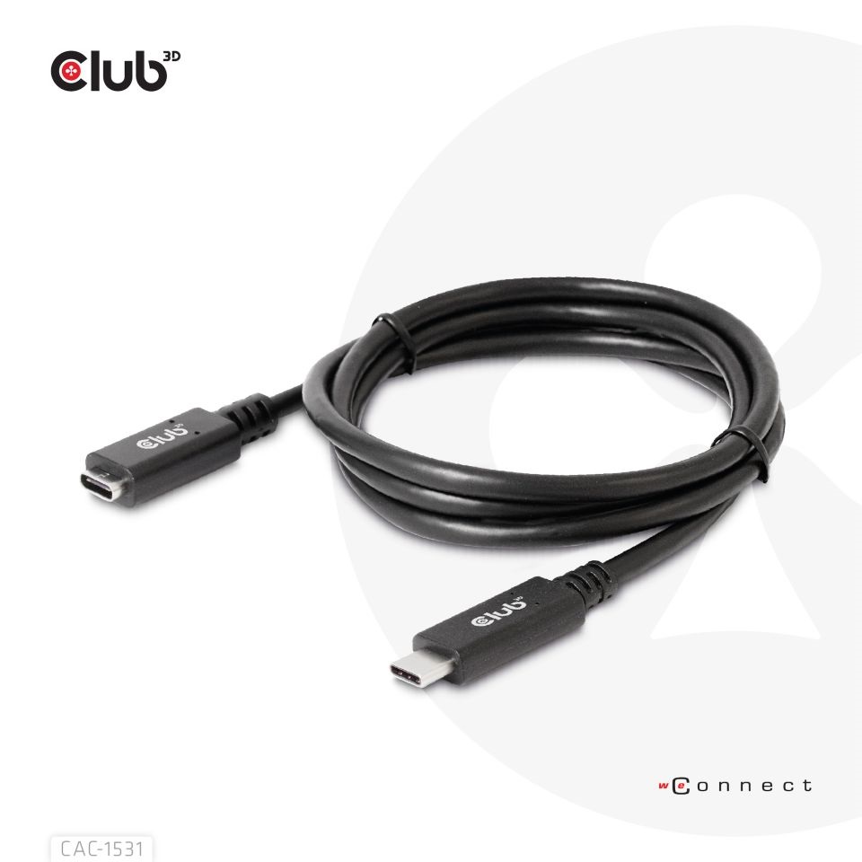CLUB3D USB Gen1 Type C - USB Type C 4K60Hz 1m kábel