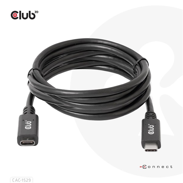 CLUB3D USB Gen1 Type C - USB Type C 2m extension kábel