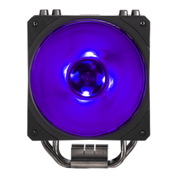 COOLER MASTER CPU hűtő HYPER 212 RGB BLACK EDITION + RGB LED Kontroller, LGA1700 támogatással, fekete