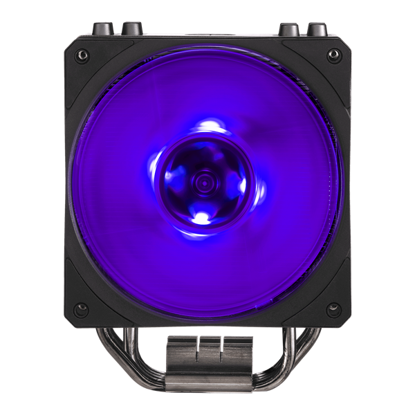 COOLER MASTER CPU hűtő HYPER 212 RGB BLACK EDITION + RGB LED Kontroller, LGA1700 támogatással, fekete