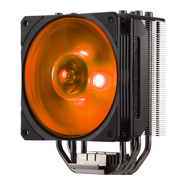 COOLER MASTER CPU hűtő HYPER 212 RGB BLACK EDITION + RGB LED Kontroller, LGA1700 támogatással, fekete