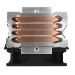 COOLER MASTER CPU hűtő HYPER H410R RGB + RGB LED Kontroller, ezüst-fekete