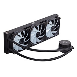 COOLER MASTER CPU hűtő MASTERLIQUID 360L CORE ARGB (vízhűtés), 3 Ventilátoros, LGA1700 támogatással, fekete