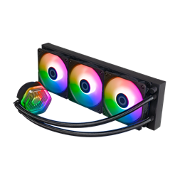 COOLER MASTER CPU hűtő MASTERLIQUID 360 ATMOS (vízhűtés), 3 Ventilátoros, ARGB Gen2, fekete