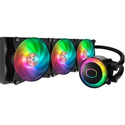 COOLER MASTER CPU hűtő MASTERLIQUID ML360 MIRROR TR4 EDITION (vízhűtés), fekete