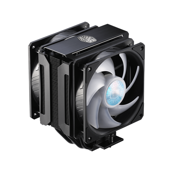 COOLER MASTER CPU hűtő MasterAir MA612 Stealth ARGB, LGA1700 támogatással, fekete