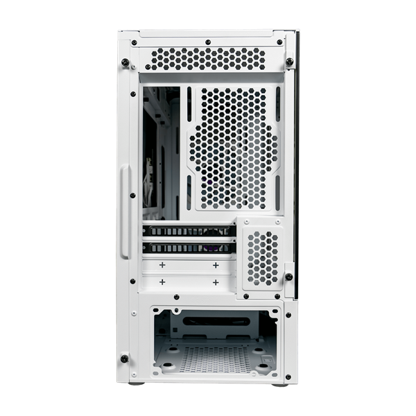 COOLER MASTER Ház Micro ATX MasterBox TD300 MESH, 2db ARGB Ventilátor, Tápegység nélkül, Edzett Üveg, fehér