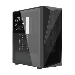 COOLER MASTER Ház, Mid Tower ATX CMP 520L, Edzett üveg, Tápegység nélkül, fekete