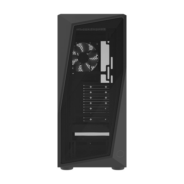 COOLER MASTER Ház, Mid Tower ATX CMP 520L, Edzett üveg, Tápegység nélkül, fekete