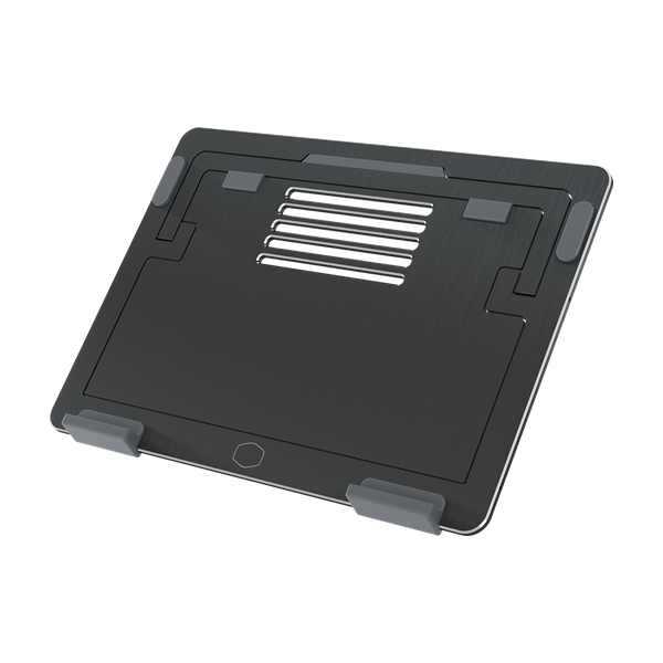 COOLER MASTER Notebook Hűtőpad + állvány ERGOSTAND AIR, Fekete (max 15")