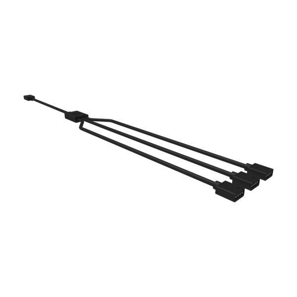 COOLER MASTER RGB Splitter Kábel 1-to-3, fekete