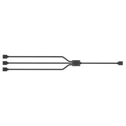 COOLER MASTER RGB Splitter Kábel 1-to-3, fekete